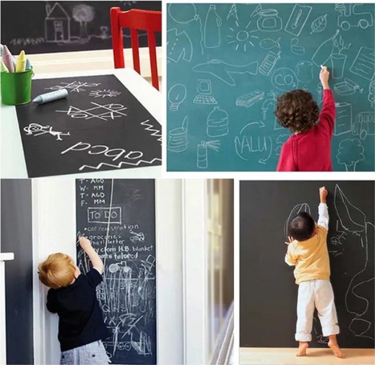 Decal dán tường làm bảng viết Bảng viết dán tường tiện lợi KÍCH THƯỚC 60 X 200 CM
