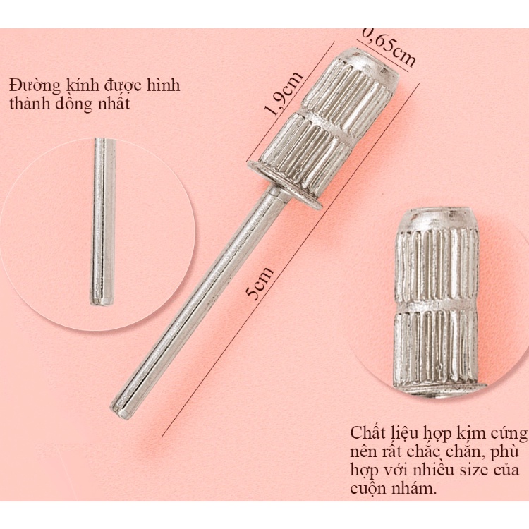 Đầu mài lắp nhám tiện lợi - Đầu mài hỗ trợ lắp cuộn nhám móng chuyên dụng