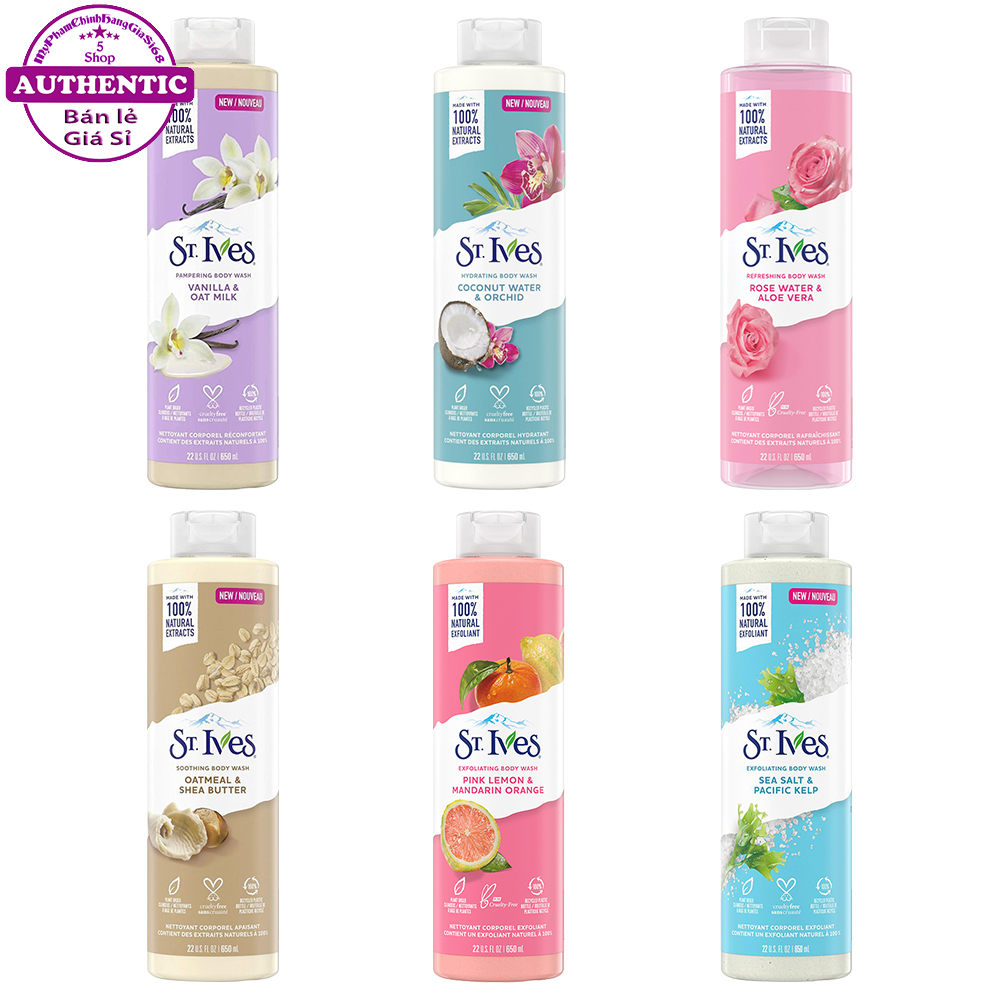 SỮA TẮM ST. IVES BODY WASH MỸ 650ml