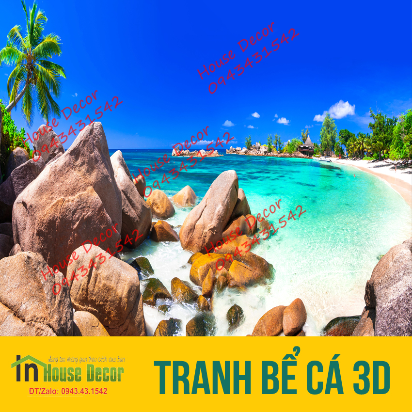Tranh 3D dán bể cá (kt 50x40,60x40,80x50;90x50;100x50;100x60;120x60cm) - phù hợp với bể thủy sinh, cá vàng, cá Koi 490926490