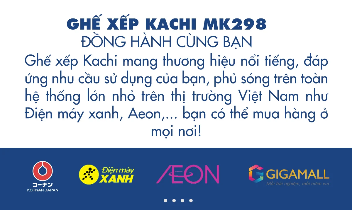 Ghế xếp thư giãn kèm nệm Kachi