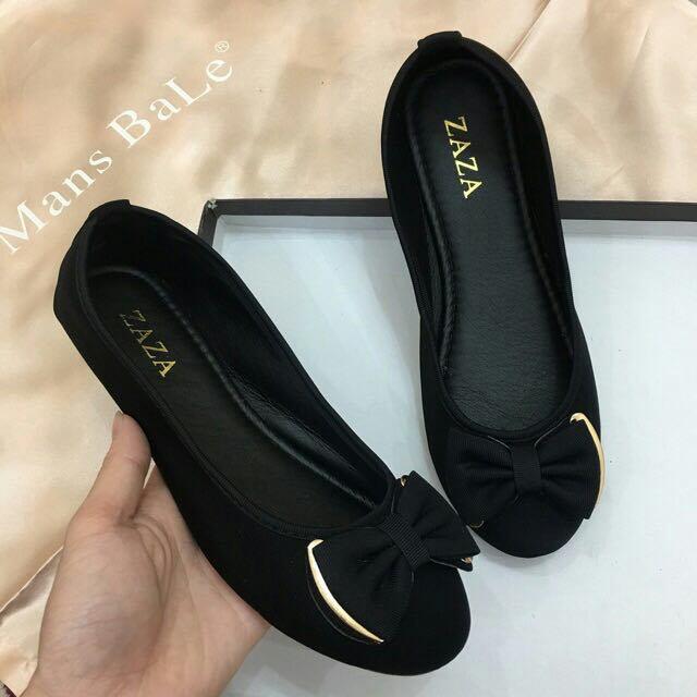 Giày búp bê đính nơ khóa xinh xắn