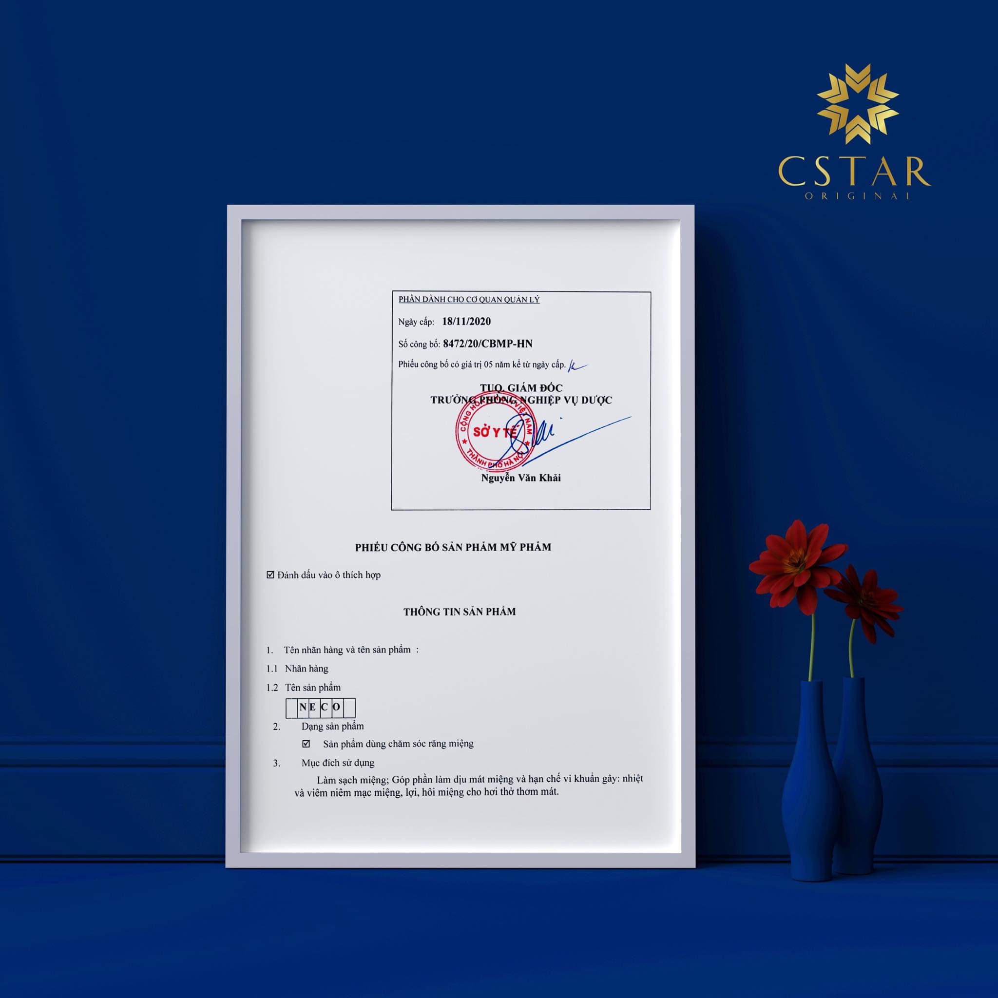 XỊT THƠM MIỆNG KHÁNG KHUẨN NECO-HƯƠNG CAM