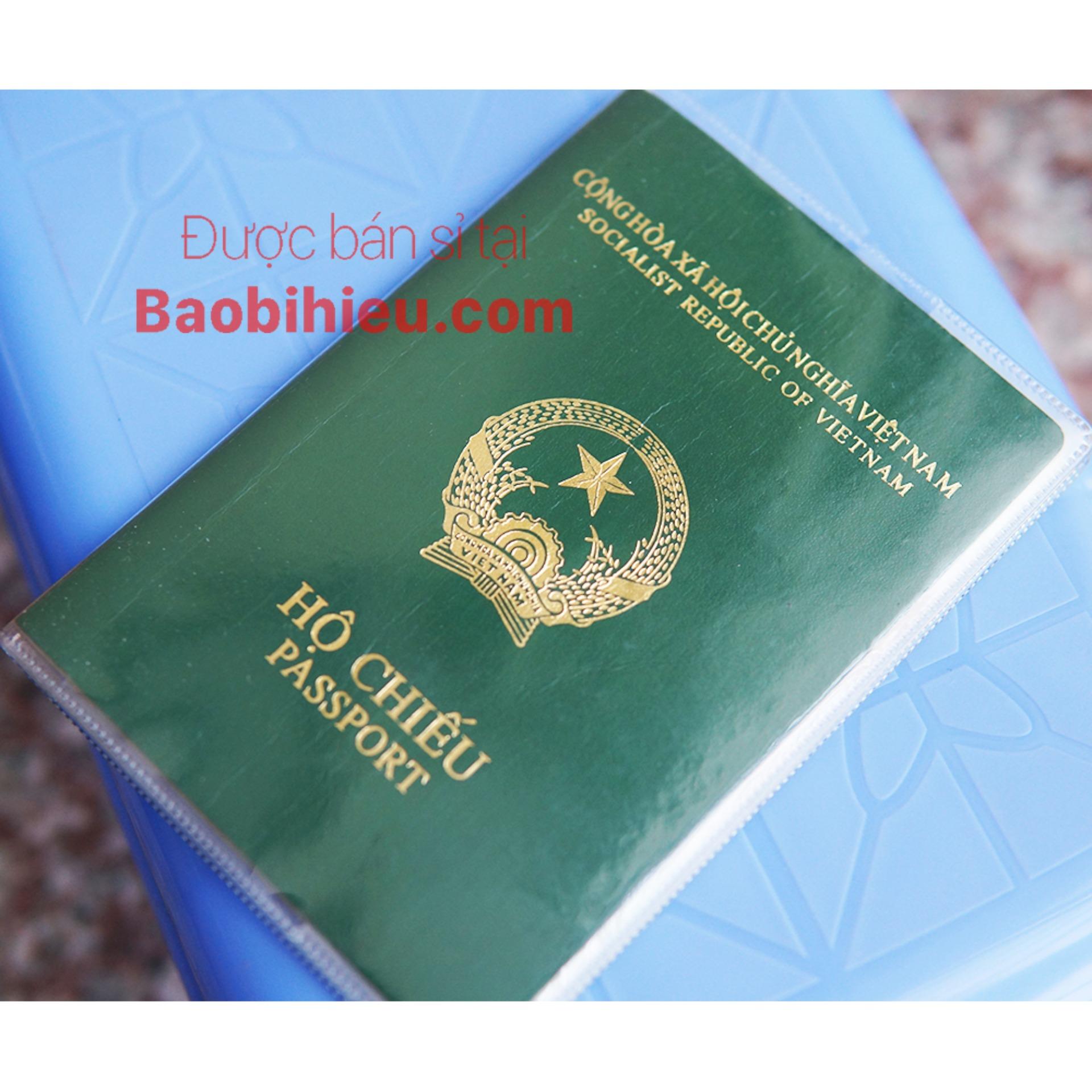 Vỏ bao hộ chiếu dẻo trong chống nhàu, chống ướt, chống thấm... có ngăn đựng vé máy bay và giấy tờ B132