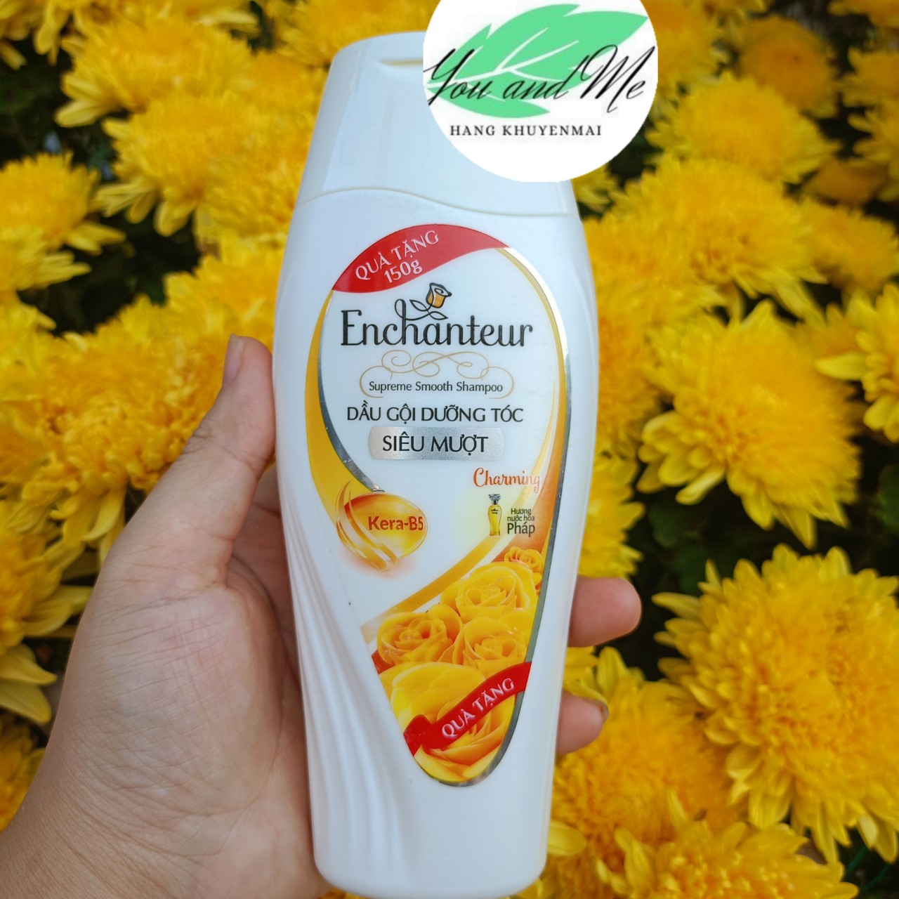 (Combo 3 chai hàng khuyến mãi 150g) Dầu Gội Dưỡng Tóc Siêu Mượt Enchanteur Charming
