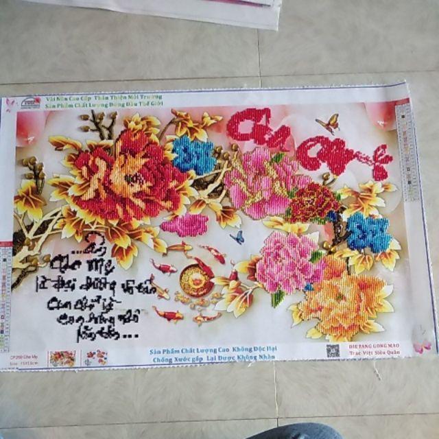[HCM]Tranh đính đá Cha Mẹ DF269 kích thước 115*50cm