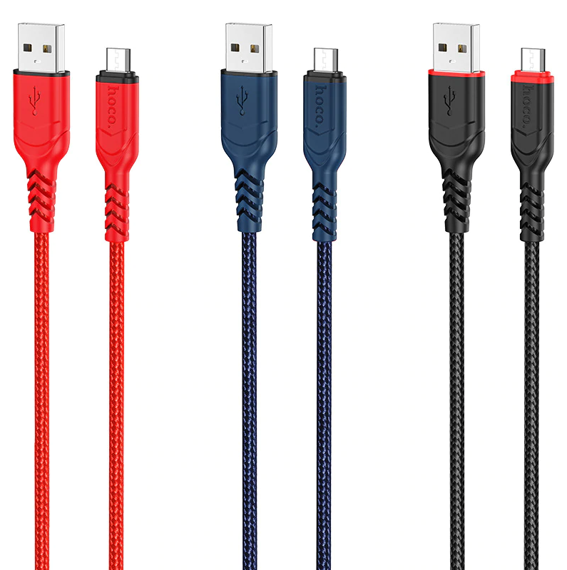 Dây sạc bọc dù micro type ip hoco uc59 - cáp sạc bọc dù hoco uc59  - KOI TECH