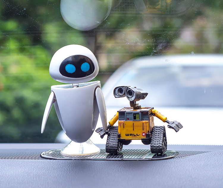 Mô hình nhân vật Wall-E, EVE phim Robot biết yêu cao 7cm