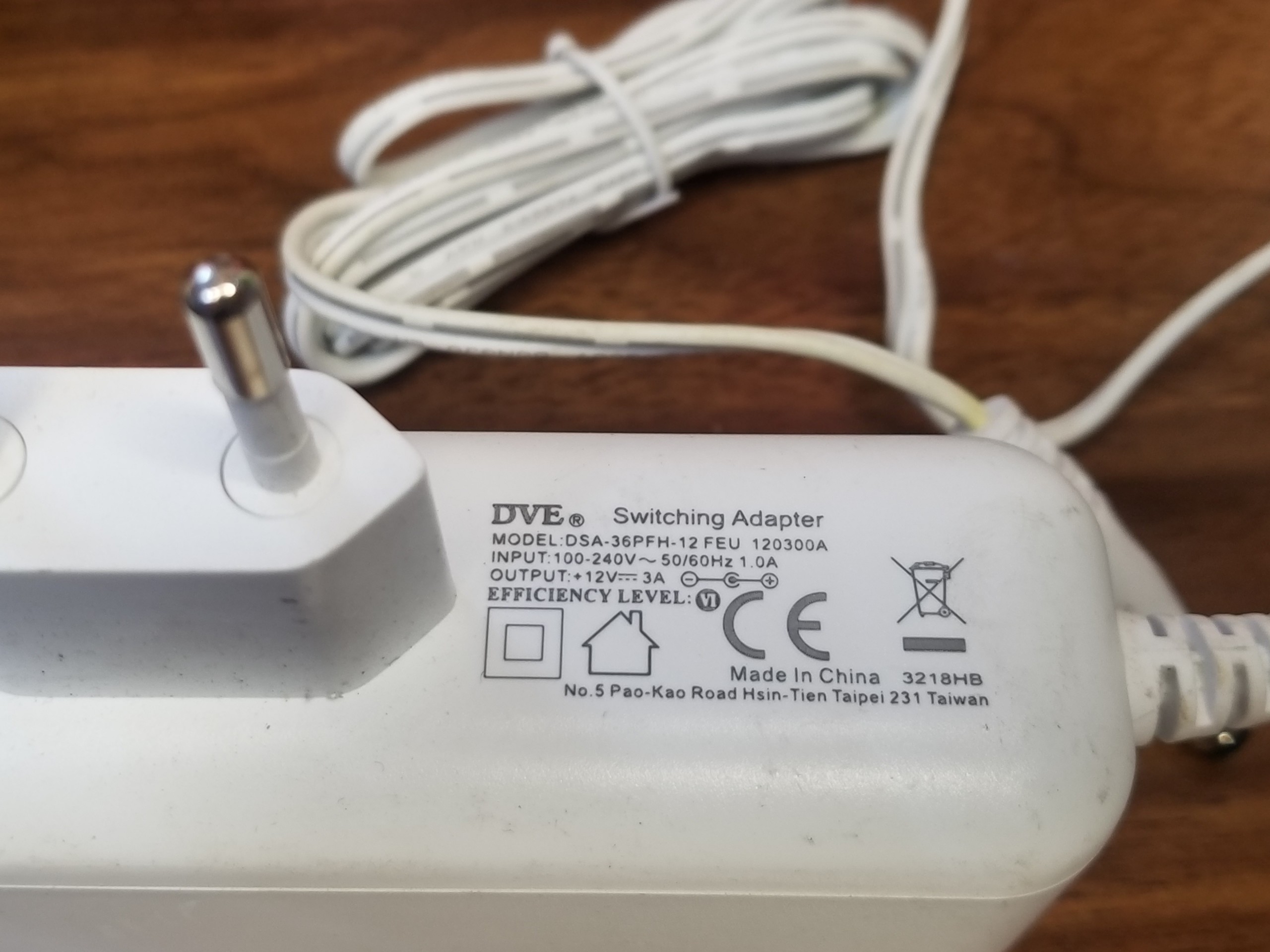 Nguồn, adapter Dve 12v 3A