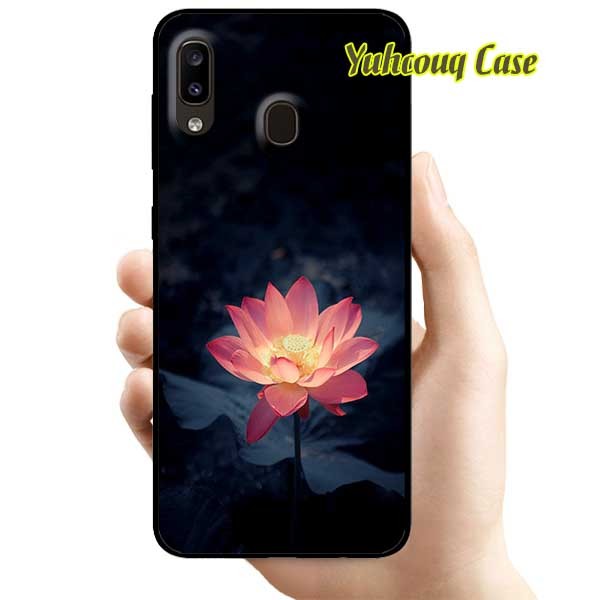 Ốp lưng dành cho samsung galaxy a20 - a30 - sen hồng trong đêm