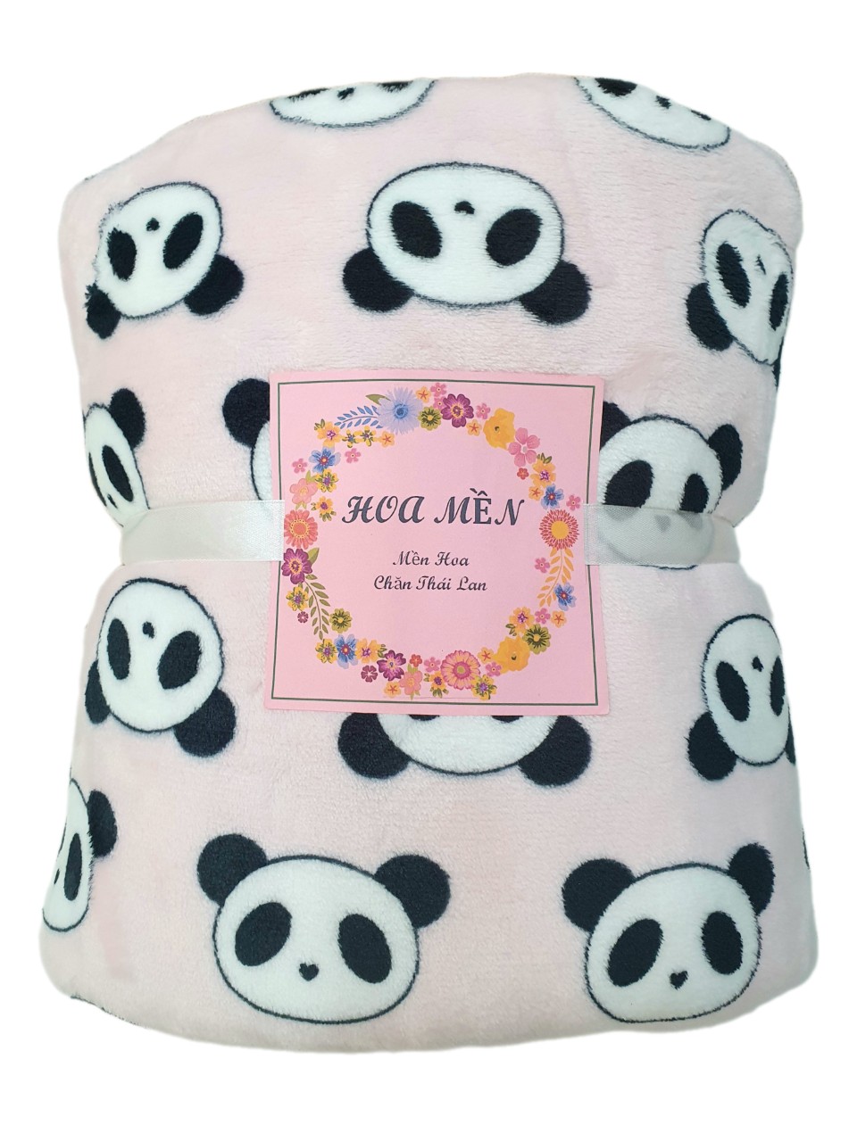 Mền lông cừu Tuyết Thái Hồng Panda 2m x 1m8