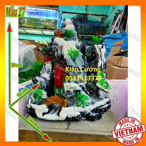 Mô hình núi - hòn non bộ - trang trí bể cá