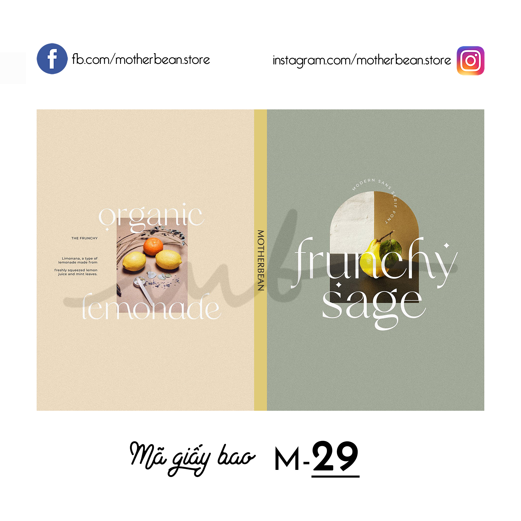 Giấy Bao Vở | SET 10 tờ mẫu MINIMALISM