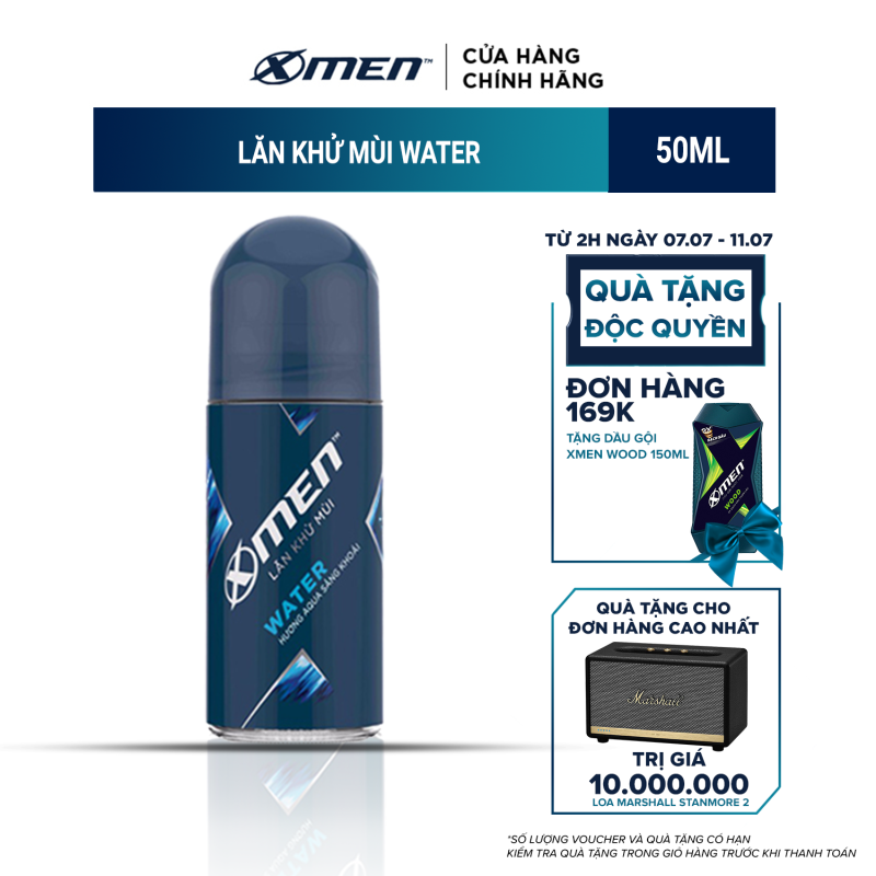 Lăn khử mùi X-men Water - Mat lạnh 50ml nhập khẩu