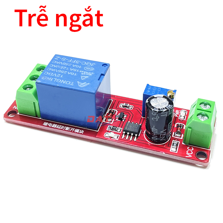 [HCM]Mạch Tạo Trễ Ngắt Relay 12V 1-10s