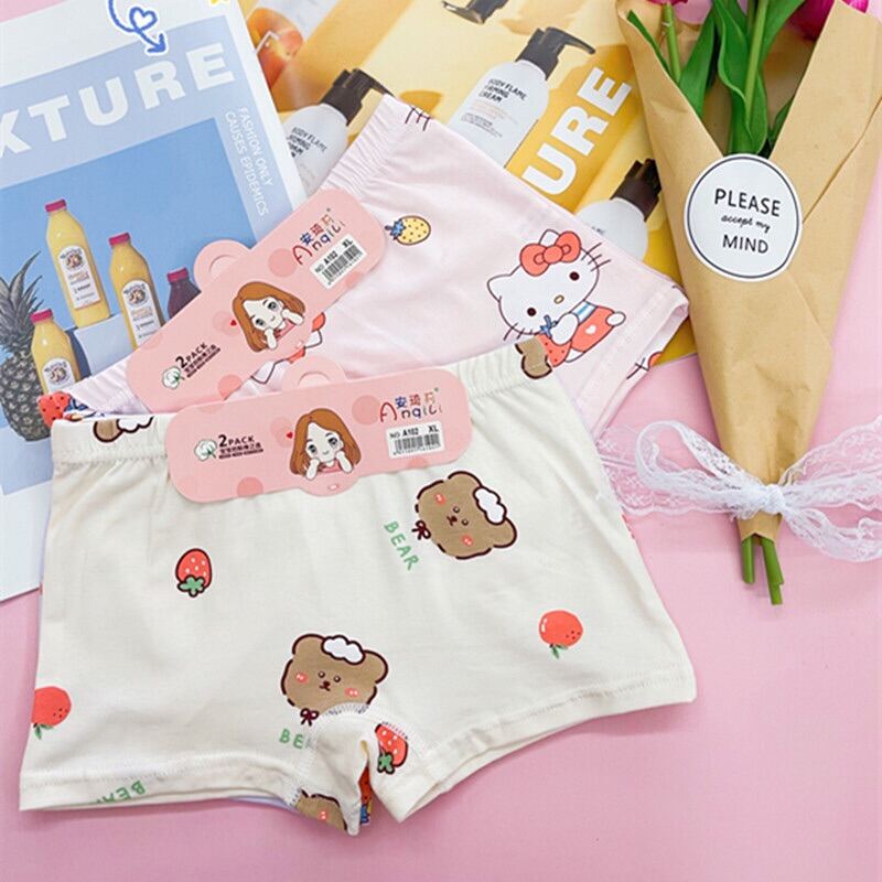 Set 2 quần chip đùi cho bé gái 10-40kg