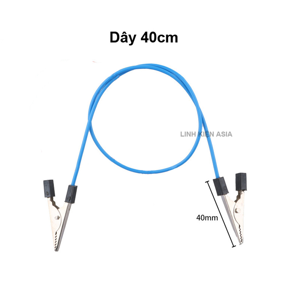 Combo 5 Cặp đầu kẹp cá sấu đỏ + đen nhiều kích thước test mạch nhanh chóng