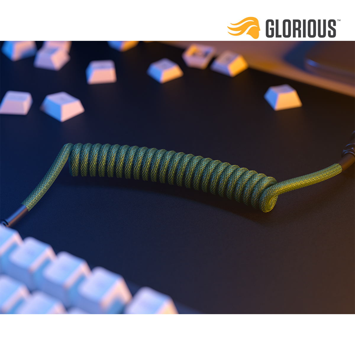 Cáp bàn phím cơ USB-C Artisan Glorious Coiled Cable - Hàng chính hãng