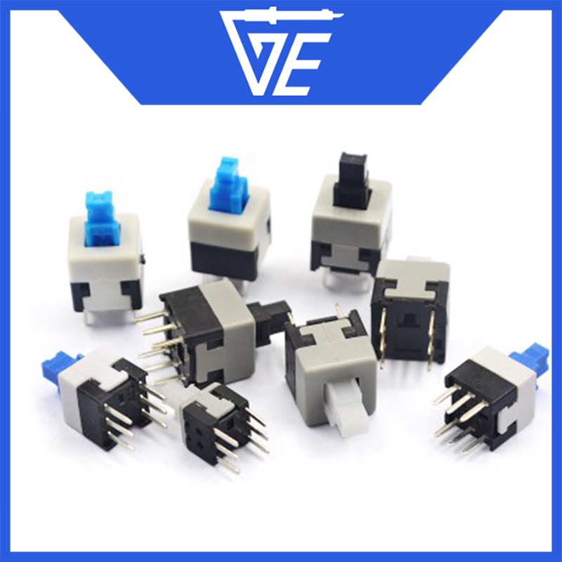 Công tắc khóa / công tắc 6 chân / công tắc switch / công tắc tự dữ / nút nhấn 6 chân