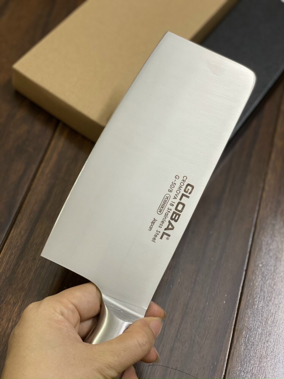 Dao chặt Global dài 31 cm Nhật Bản