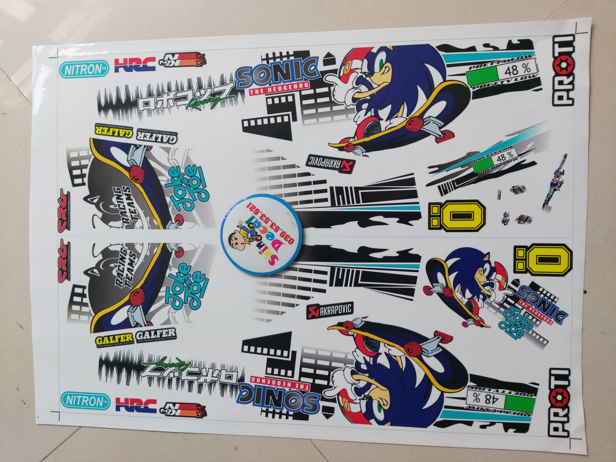Tem sirius xăng cơ mẫu sonic
