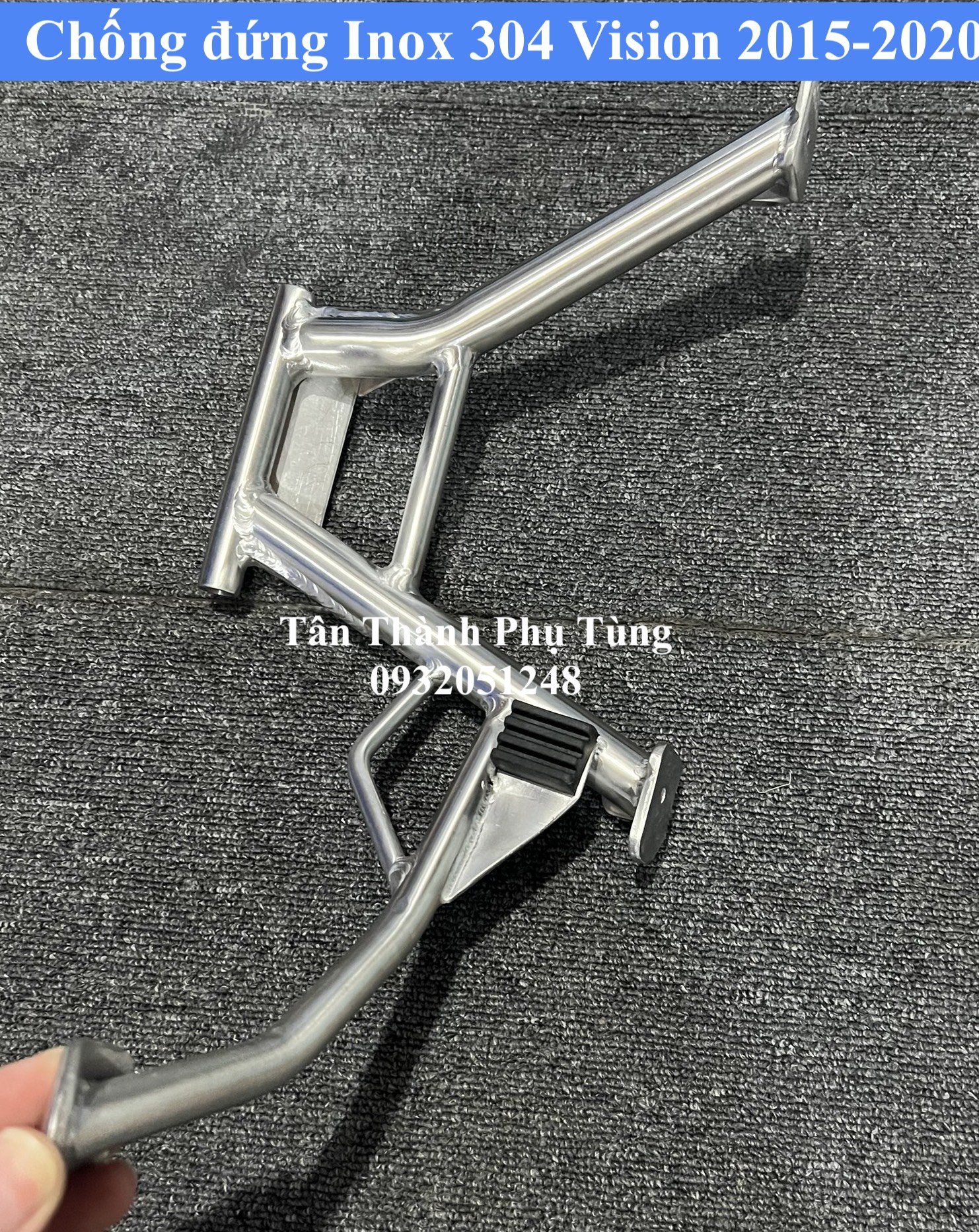 Chống đứng Inox 304 gắn Vision 2015-2020