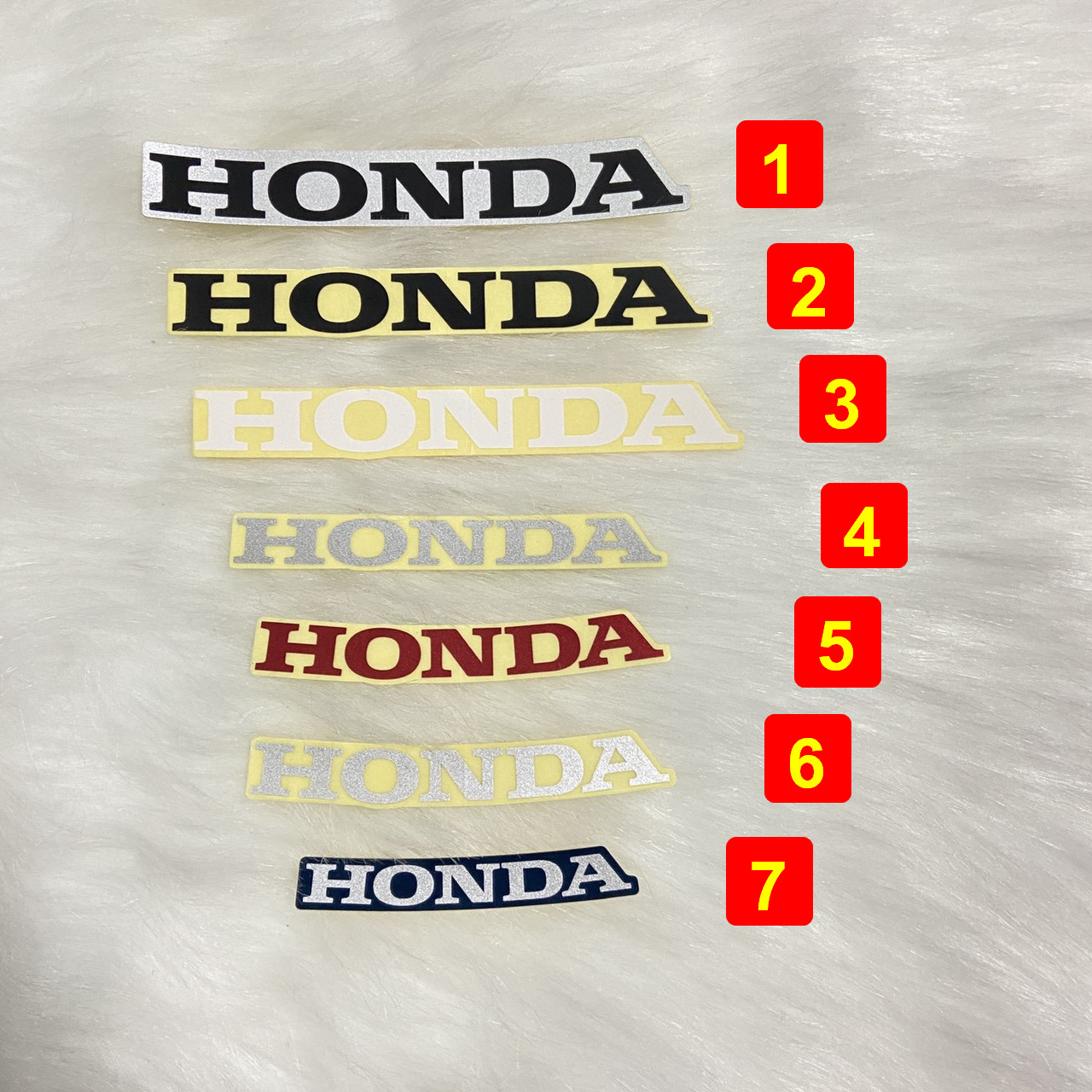 Trọn bộ sưu tập các loại tem chữ HONDA, tem ZIN theo xe, dán trang trí xe máy thay thế tem cũ trầy xước, keo dán tốt ít bong tróc