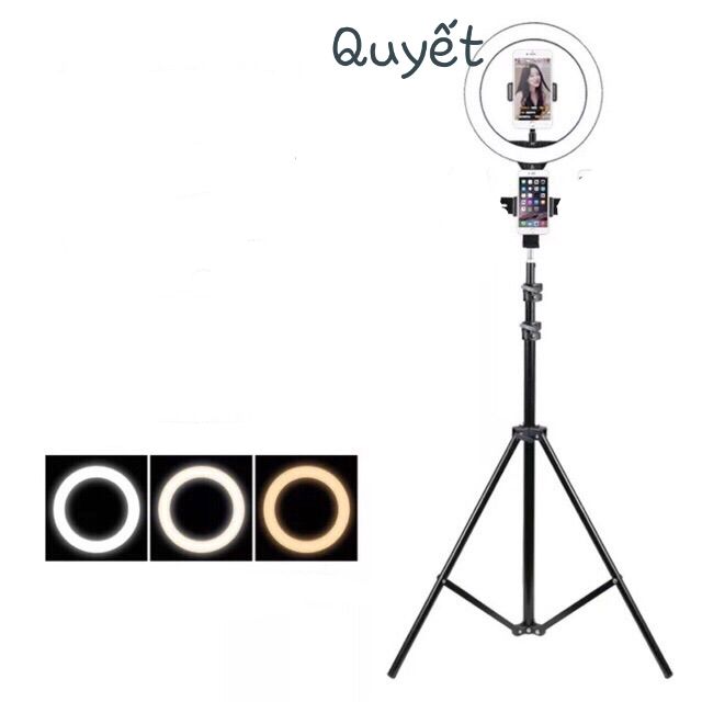 ĐÈN LIVESTREAM 26CM 2 KẸP ĐT CAO 2M1