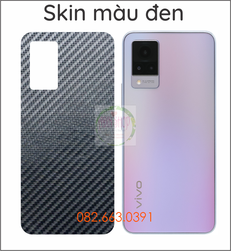 [HCM]Miếng dán mặt lưng skin carbon Vivo V20 V21 5G