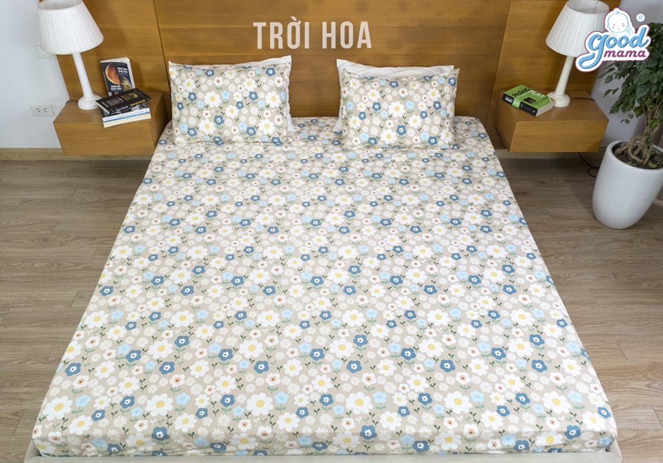 Ga cotton chống thấm goodmama chính hãng loại 1 bảo hành 6 tháng lớp chống thấm giặc máy thoải mái