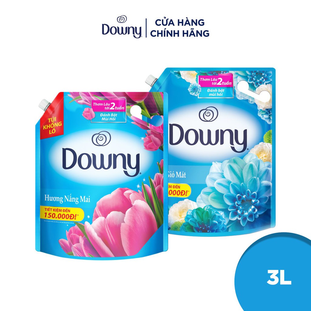 [HCM] Nước xả vải Downy  3L  Xanh/Đỏ/Đen/Trắng