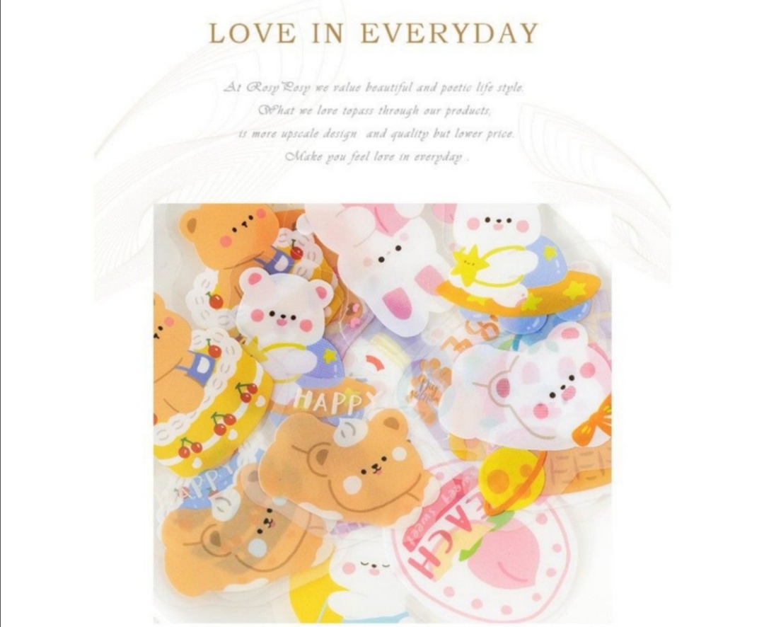 [HCM]GÓI STICKER ROSY POSY