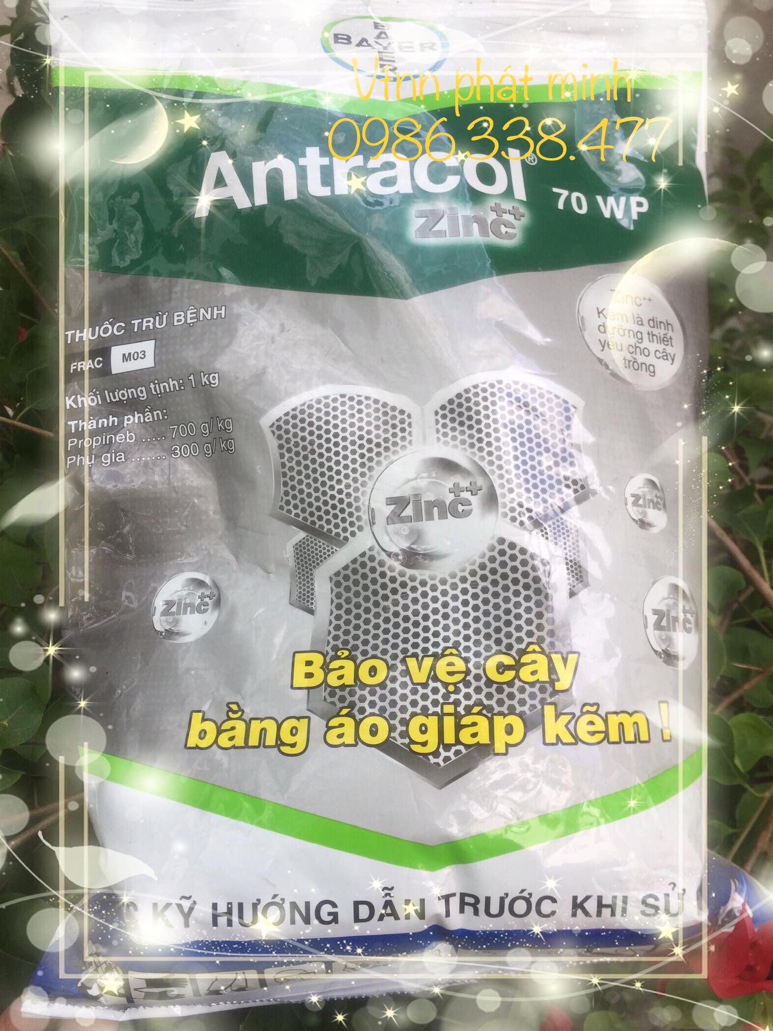 Thuốc trừ bệnh Antracol 70WP (1kg)