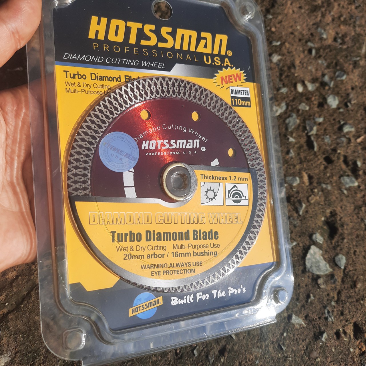 Lưỡi cắt gạch đa năng, lưỡi cưa đá HOTSS  MAN phi 110mm ( 1 CÁI)