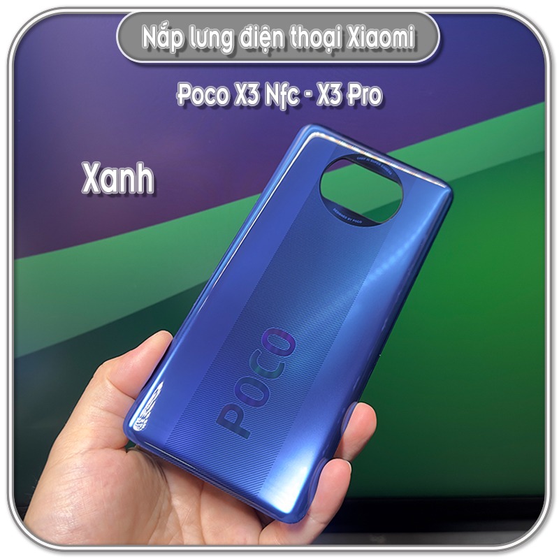 Nắp lưng cho máy Poco X3 NFC - X3 Pro