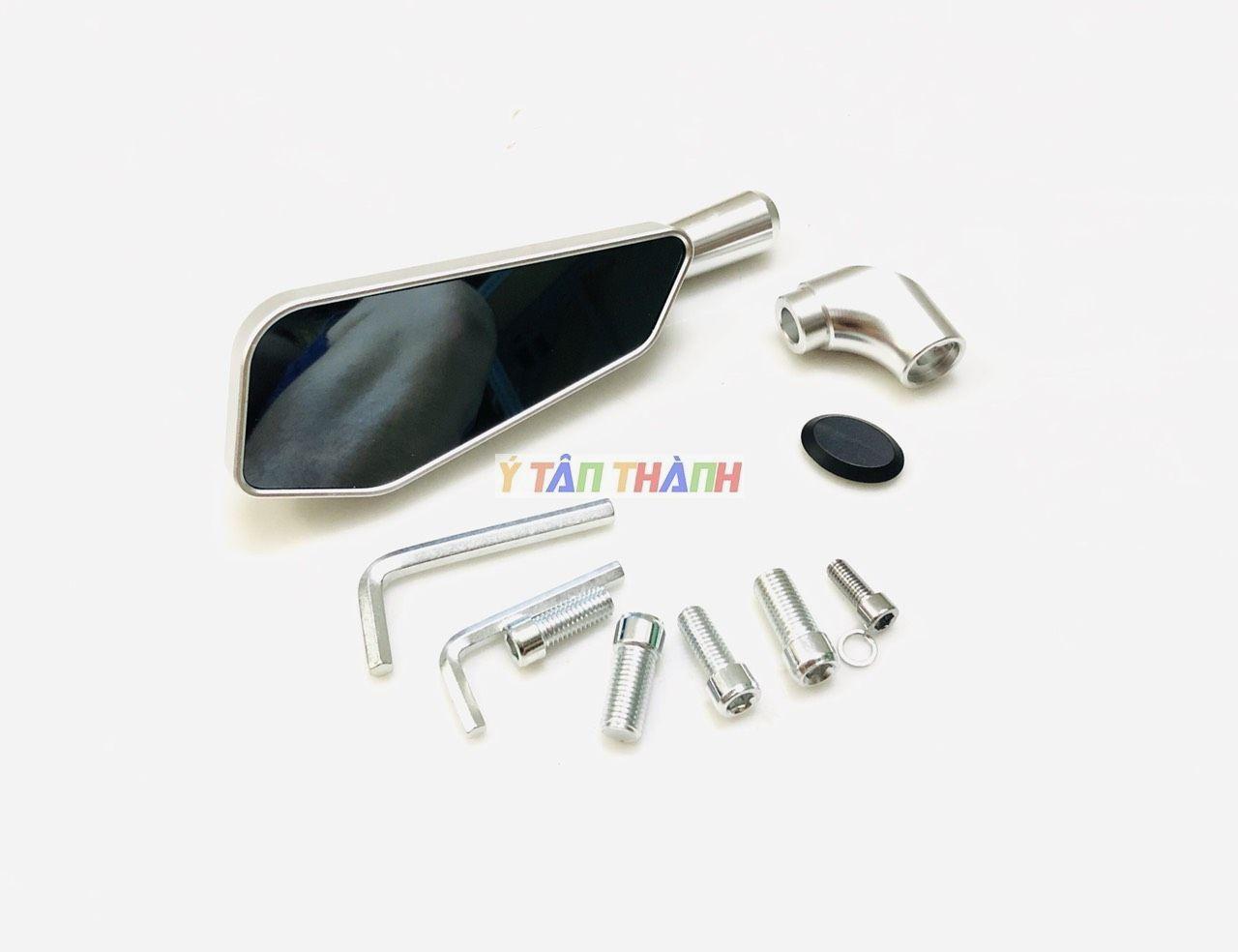 Kiếng chiếu hậu 744 màu bạc