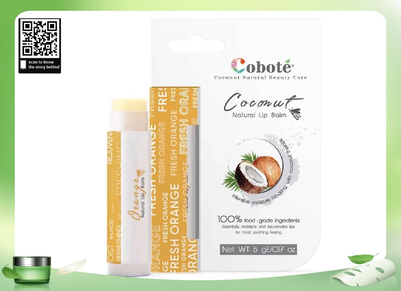 Son dưỡng thực phẩm Coboté 5g màu cam