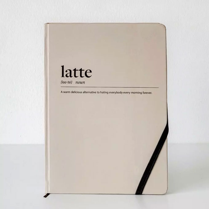 Quà Valentine -  Sổ tay Crabit ruột chấm Dot grid - Latte