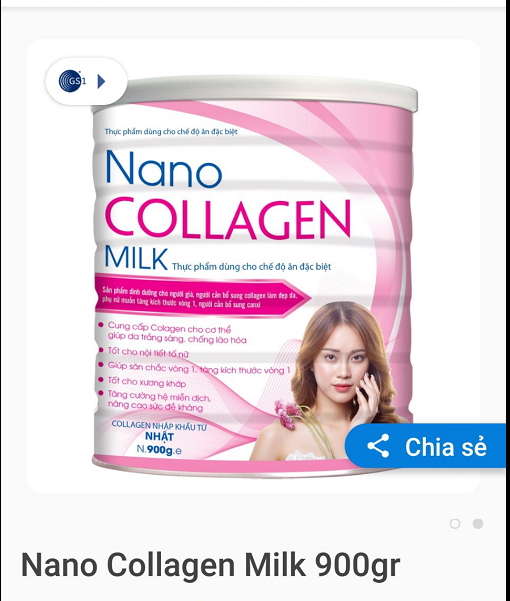 SỮA HỘP NANO COLLAGEN MILK-900G