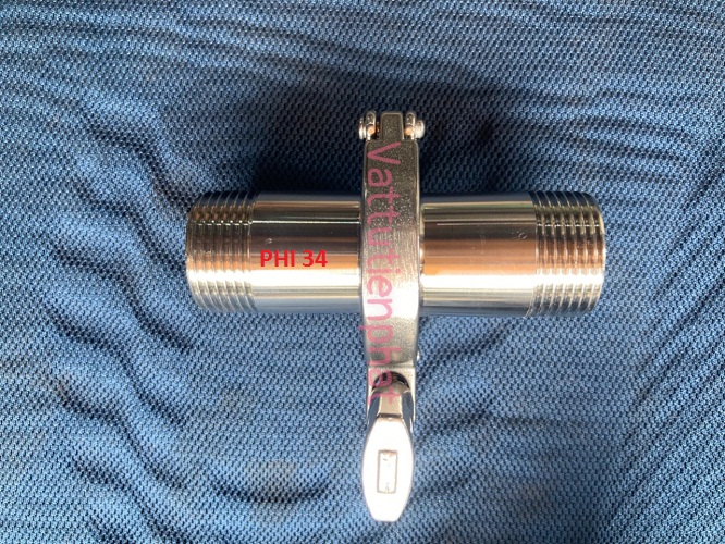 Bộ clamp ren ngoài inox 304 phi 21/27/34/42/49