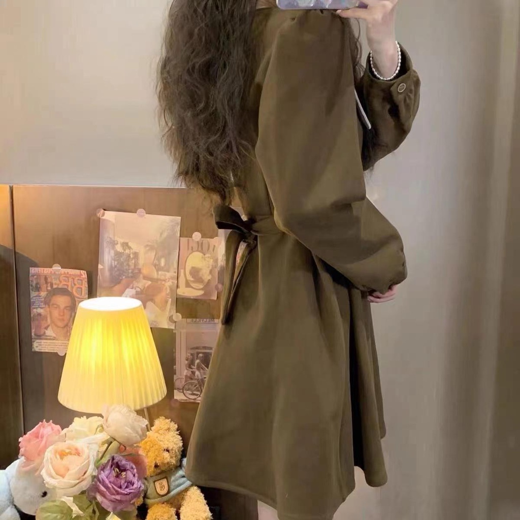 Doll dress/dress short-sleeved long autumn winter style French