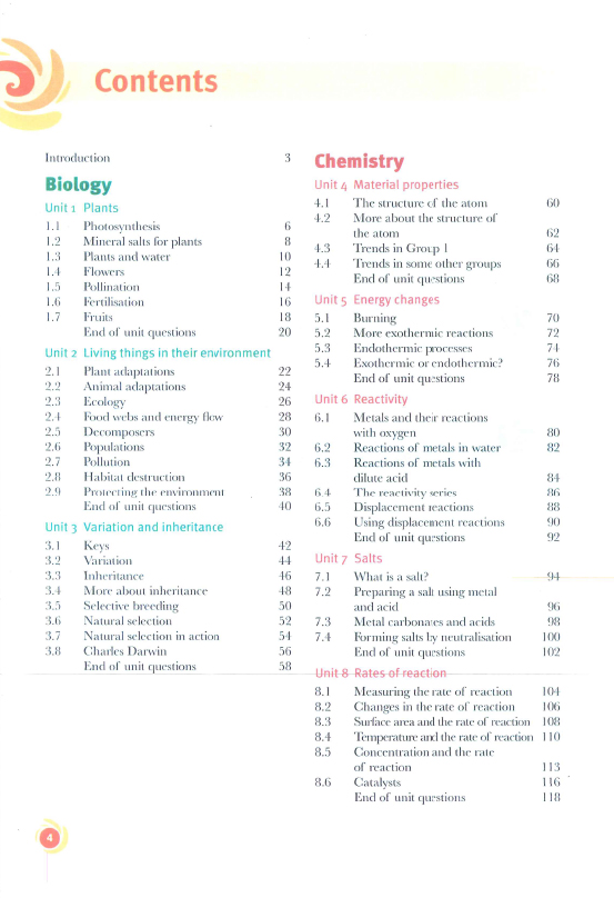 Science Coursebook + Work book