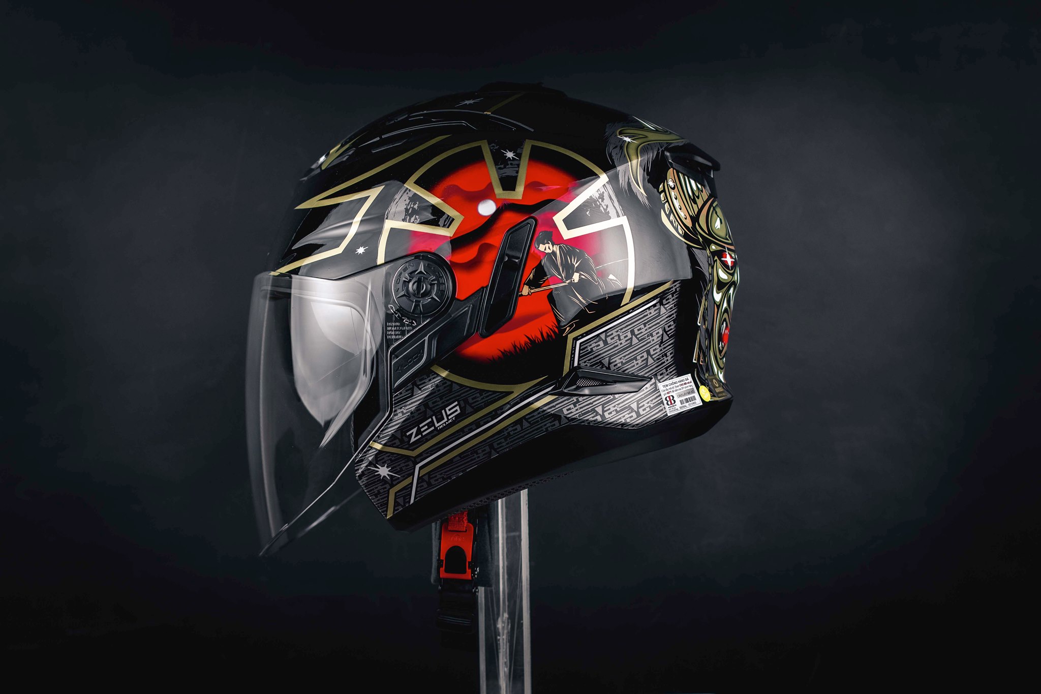 ZEUS 613B - Màu Black Samurai - Mũ bảo hiểm