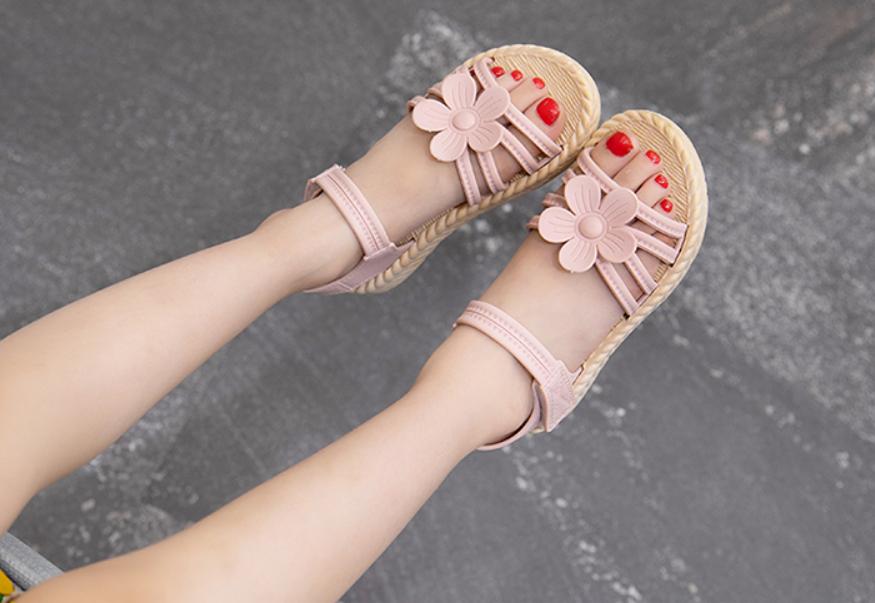 Sandal học sinh đính nơ siêu yêu
