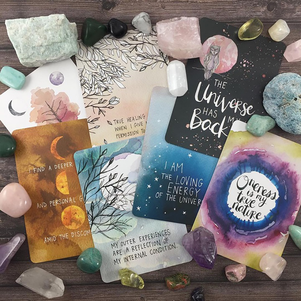 Bộ Bài Oracle Universe Has Your Back Tặng Đá Thanh Tẩy