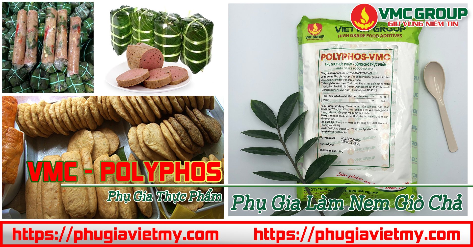Tạo GIÒN DAI cho GIÒ CHẢ, XÚC XÍCH với VMC POLYPHOS