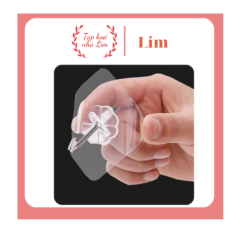 Combo 10 Miếng dán tường trong suốt siêu dính có móc siêu chắc