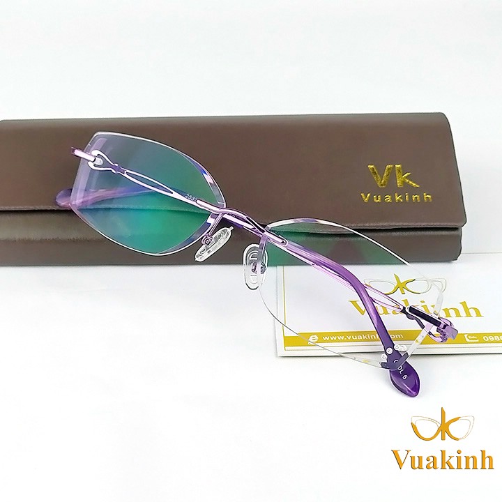 kính cận nữ không viền V300