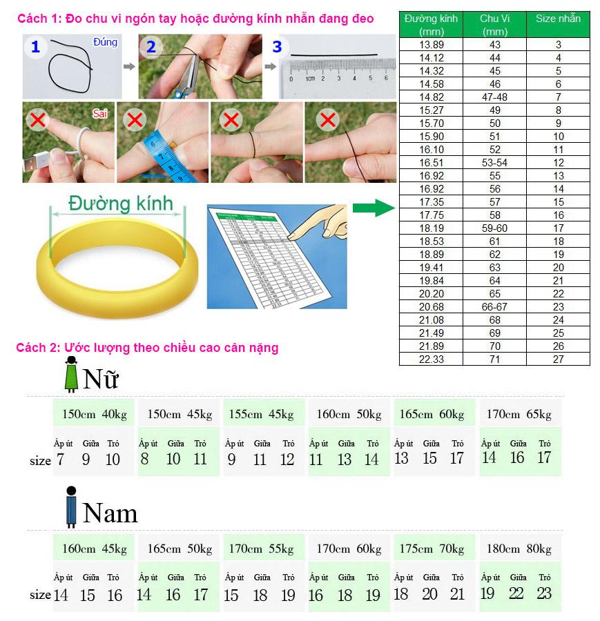 Nhẫn Nam Bạc Hiểu Minh NA552