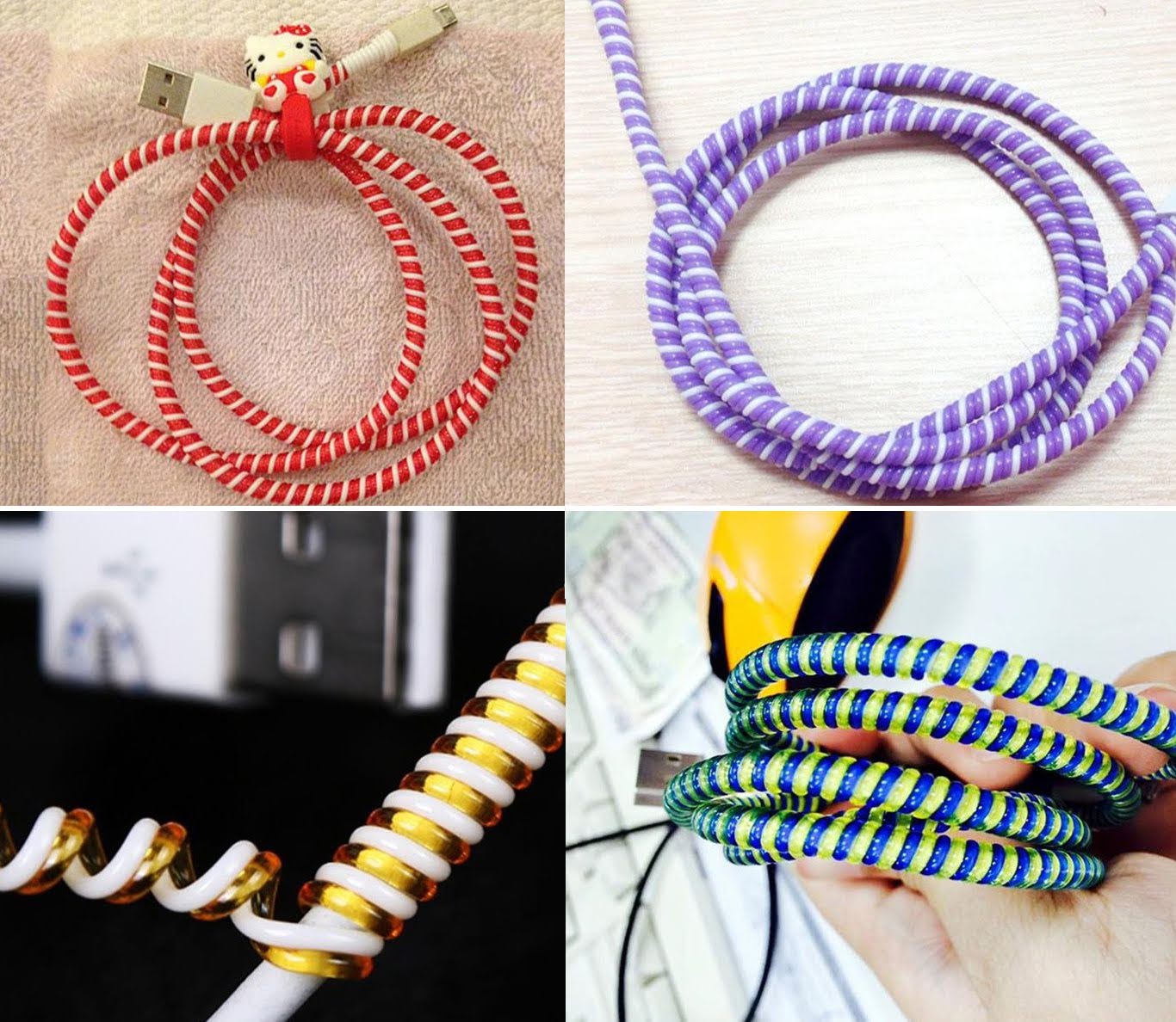 [HCM]DÂY QUẤN CÁP 2 MÀU BẢO VỆ ĐIỆN THOẠI